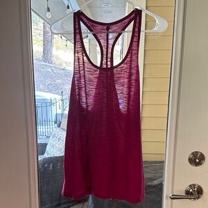 Lorna Jane Fuchsia Slouchy Racerback Tank, size large